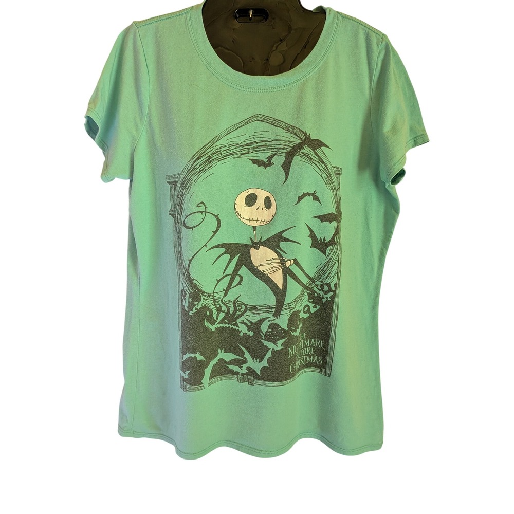 Disney Nightmare Before Christmas Graphic Tee Women XL Goth Halloween Hot Topic
